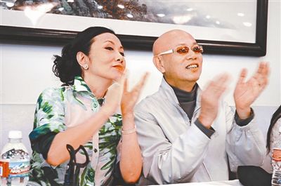 汪明荃、罗家英前天在香港大谈婚后生活。