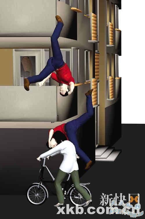 广州男子医院跳楼砸伤过路妙龄女