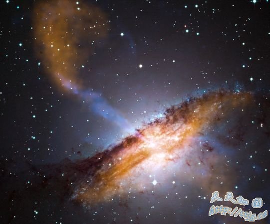 �����ڶ�(ͼƬ�ṩ��NASA/CXC/CfA/R.Kraft et al.,
MPIfR/ESO/APEX/A.Weiss et al. and ESO/WFI)